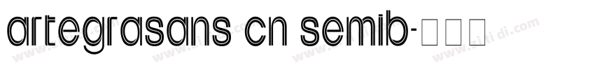 artegrasans cn semib字体转换